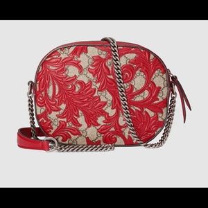 Authentic Gucci Red Baroque Arabesque Bag